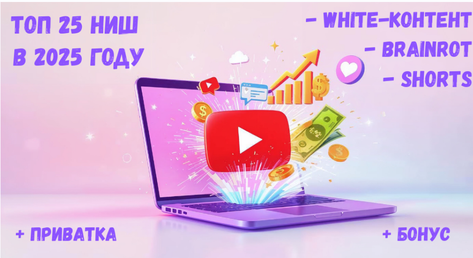 [iTeacher] Топ 25 горячих ниш YouTube в 2025 году! White-контент. Brainrot. Залипательные Shorts (2025)