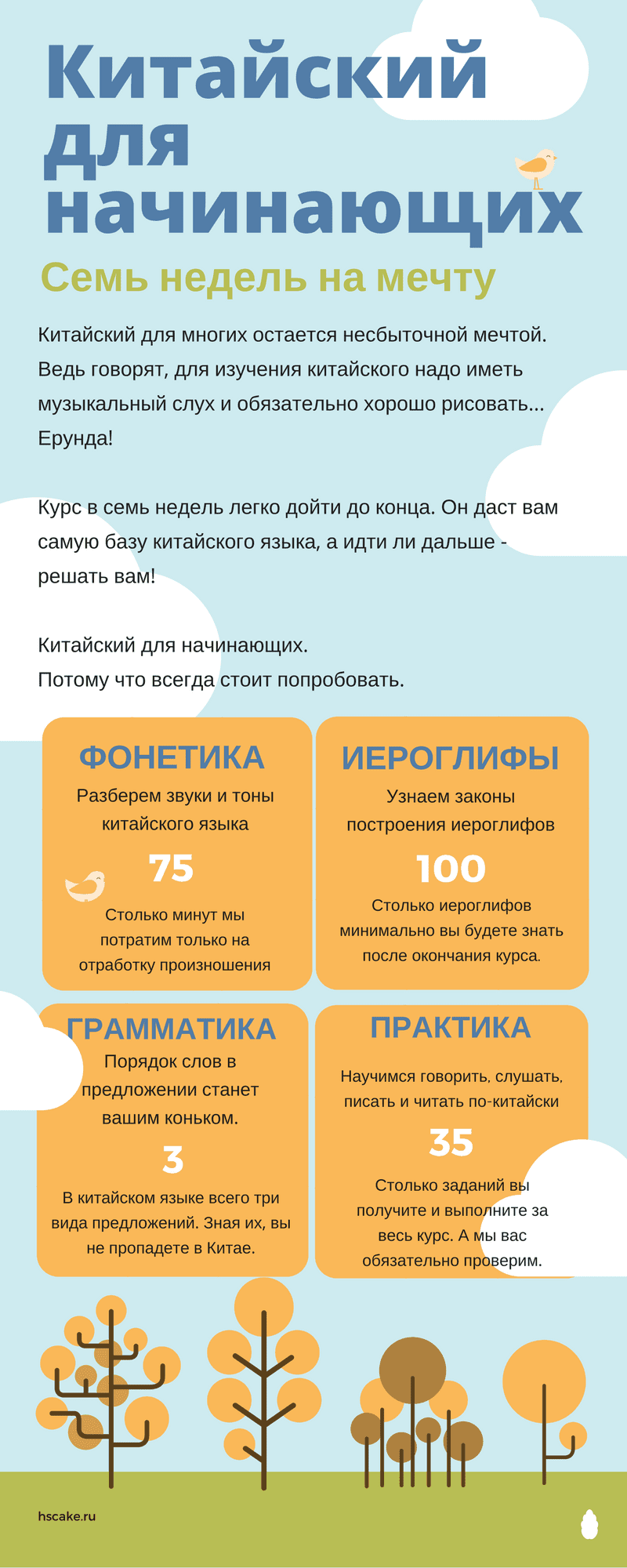 [HSCAKE] Китайский для начинающих (2022)