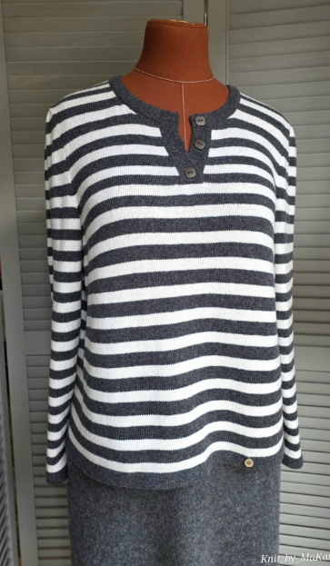 [Татьяна Макаренко] Джемпер Полосатый ребус (2025)