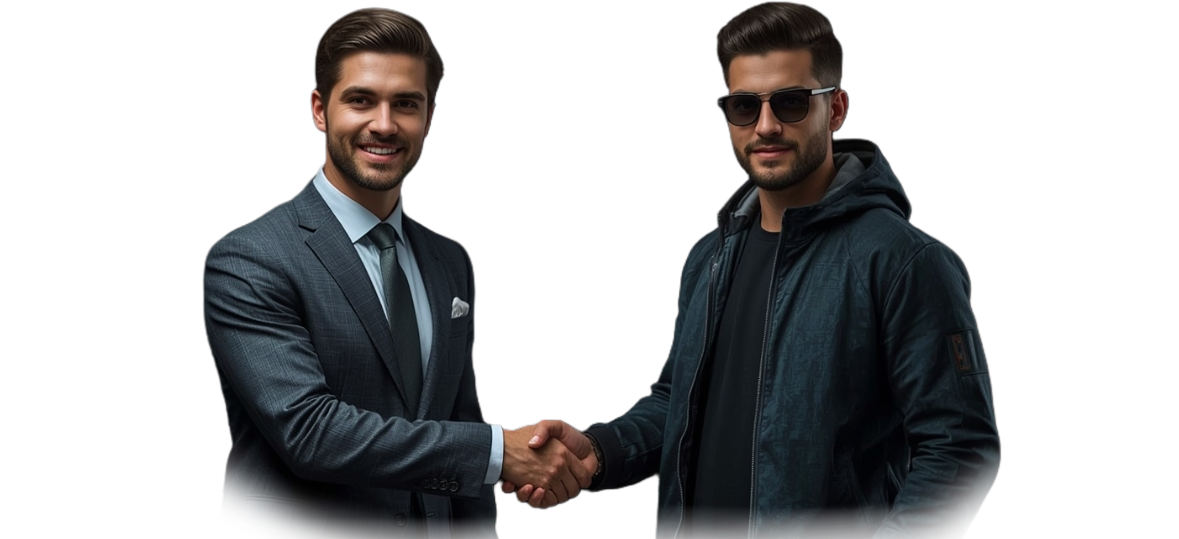 Business partnership illustration